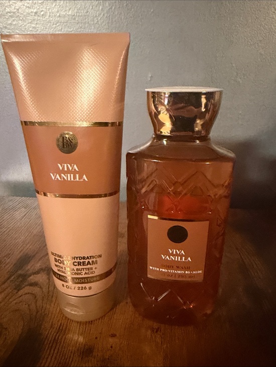 Bath & Body Works Other - Bath & Body Works Viva Vanilla Bath gel -10 oz & Body cream 8 oz Set - New